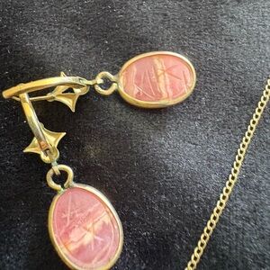 Scarab carved vintage jewellery